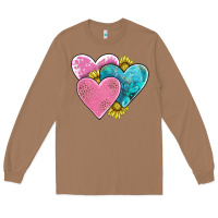 Toasted Coconut hearts Long Sleeve Tee - AdoDesignShop