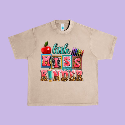 Little Miss Kinder Urban Heavy Tee Designed By Adodesignshop