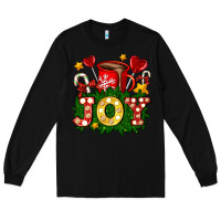 Black christmas joy coffee and candies Long Sleeve Tee - AdoDesignShop