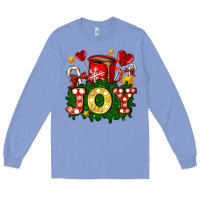 Colony Blue christmas joy coffee and candies Long Sleeve Tee - AdoDesignShop