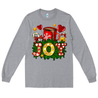 Heather Grey christmas joy coffee and candies Long Sleeve Tee - AdoDesignShop