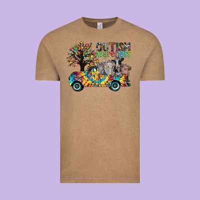 Autism Avareness3 Vintage Tee Designed By Cowhidedigitalart