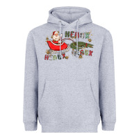 Heather Grey heaux heaux heaux Heavyweight Hoodie - MaliasSmallBusiness