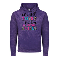 Cloud Purple ı'm not bossy ı just have leadership skills Vintage Hoodie - FaDigitalArtStudio