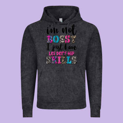 ı'm Not Bossy ı Just Have Leadership Skills Vintage Hoodie Designed By Fadigitalartstudio