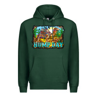 Sports Green hump day camel and desert Premium Hoodie - BarkalooDesign