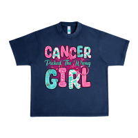 Navy cancer picked the wrong girl Urban Heavy Tee - JahusDesignShop