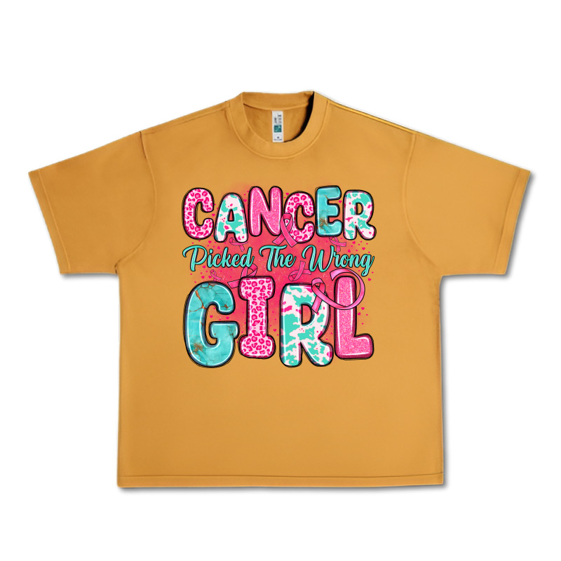 Cancer Picked The Wrong Girl Urban Heavy Tee by JahusDesignShop | Teevron