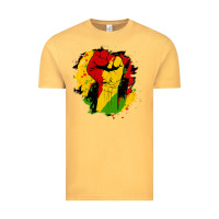 Vintage Mustard juneteenth fist Vintage Tee - HRA Design Shop