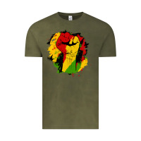 Vintage Olive juneteenth fist Vintage Tee - HRA Design Shop