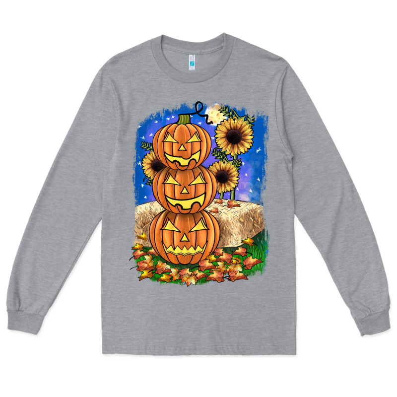 Pumpkin Sunflower Long Sleeve Tee by JahusDesignShop | Teevron