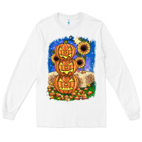 White pumpkin sunflower Long Sleeve Tee - JahusDesignShop