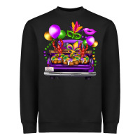 Black mardi gras farm truck Heavyweight Sweatshirt - FaDigitalArtStudio