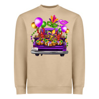Mardi Gras Farm Truck Heavyweight Sweatshirt | Teevron