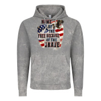Cloud Rock Home of the free because of the brave 4th of july Vintage Hoodie - CowGirlArtShop