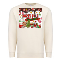 Sandshell North Pole Hot Chocolate christmas Premium Sweatshirt - MaliasSmallBusiness