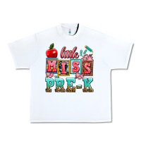 White little miss pre k Urban Heavy Tee - AdoDesignShop