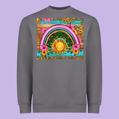 Summer Rainbow Heavyweight Sweatshirt Designed By Hra Design Shop