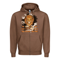 Chestnut Dad The Man Cowhide Background Zipper Hoodie - Jasminsmagicworld