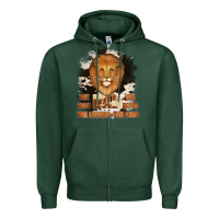 Sports Green Dad The Man Cowhide Background Zipper Hoodie - Jasminsmagicworld