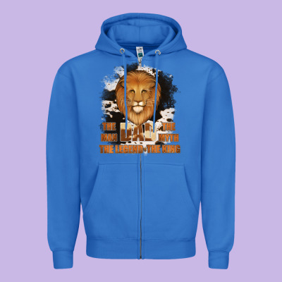 Dad The Man Cowhide Background Zipper Hoodie Designed By Jasminsmagicworld