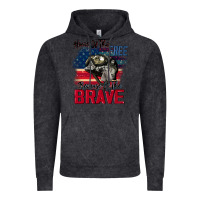 Vintage Black Home of the free because of the brave 4th of july Vintage Hoodie - CowGirlArtShop