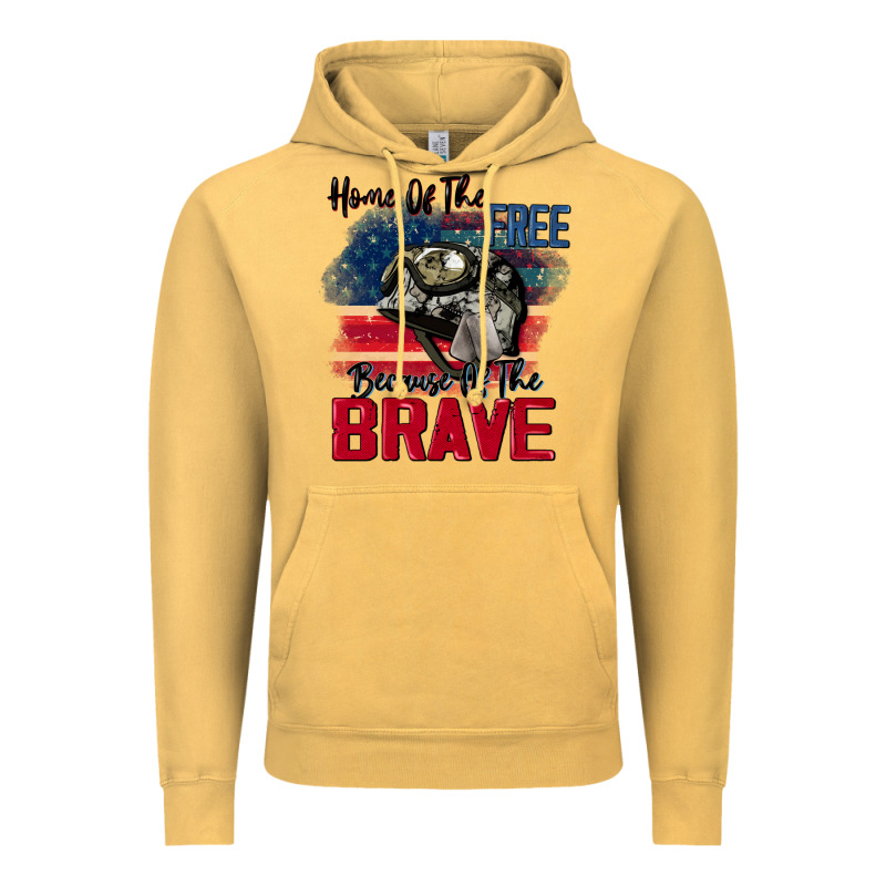 Home Of The Free Because Of The Brave 4th Of July Vintage Hoodie by CowGirlArtShop | Teevron