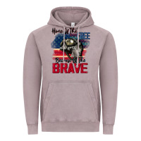 Vintage Zinc Home of the free because of the brave 4th of july Vintage Hoodie - CowGirlArtShop