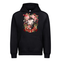 Black Cow Valentine's Day love Urban Hoodie - HowdyJamesFarm