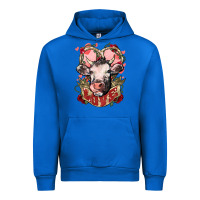 Cobalt Cow Valentine's Day love Urban Hoodie - HowdyJamesFarm