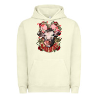 Pigment Pistachio Cow Valentine's Day love Urban Hoodie - HowdyJamesFarm