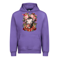 Tulip Cow Valentine's Day love Urban Hoodie - HowdyJamesFarm