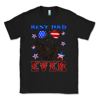 Black best dad ever american flag Classic Tee - Artiststas
