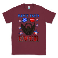 Burgundy best dad ever american flag Classic Tee - Artiststas