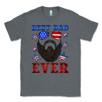 Charcoal Heather best dad ever american flag Classic Tee - Artiststas