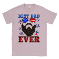 Lilac best dad ever american flag Classic Tee - Artiststas