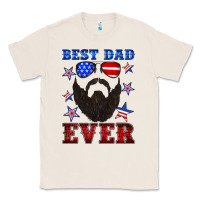 Natural best dad ever american flag Classic Tee - Artiststas