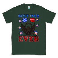 Sports Green best dad ever american flag Classic Tee - Artiststas