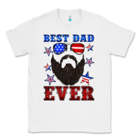 White best dad ever american flag Classic Tee - Artiststas