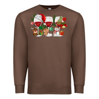 Chestnut Christmas Wine Glasses Premium Sweatshirt - MaliasSmallBusiness
