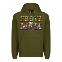 Army Green show mom camel Premium Hoodie - BarkalooDesign