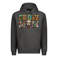 Charcoal Heather show mom camel Premium Hoodie - BarkalooDesign