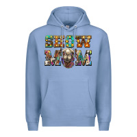Colony Blue show mom camel Premium Hoodie - BarkalooDesign