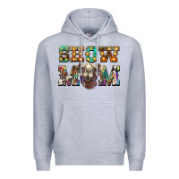 Heather Grey show mom camel Premium Hoodie - BarkalooDesign