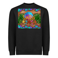 Black salty beach Heavyweight Sweatshirt - HRA Design Shop
