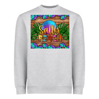 Heather Grey salty beach Heavyweight Sweatshirt - HRA Design Shop