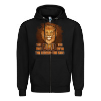 Black Dad The Man Leather Background Zipper Hoodie - Jasminsmagicworld