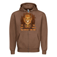 Chestnut Dad The Man Leather Background Zipper Hoodie - Jasminsmagicworld