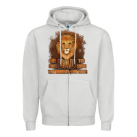 Dove Grey Dad The Man Leather Background Zipper Hoodie - Jasminsmagicworld