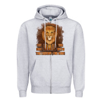 Heather Grey Dad The Man Leather Background Zipper Hoodie - Jasminsmagicworld